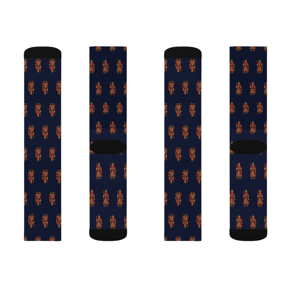 Laman Brick Chess crew socks by Weak Things view 2