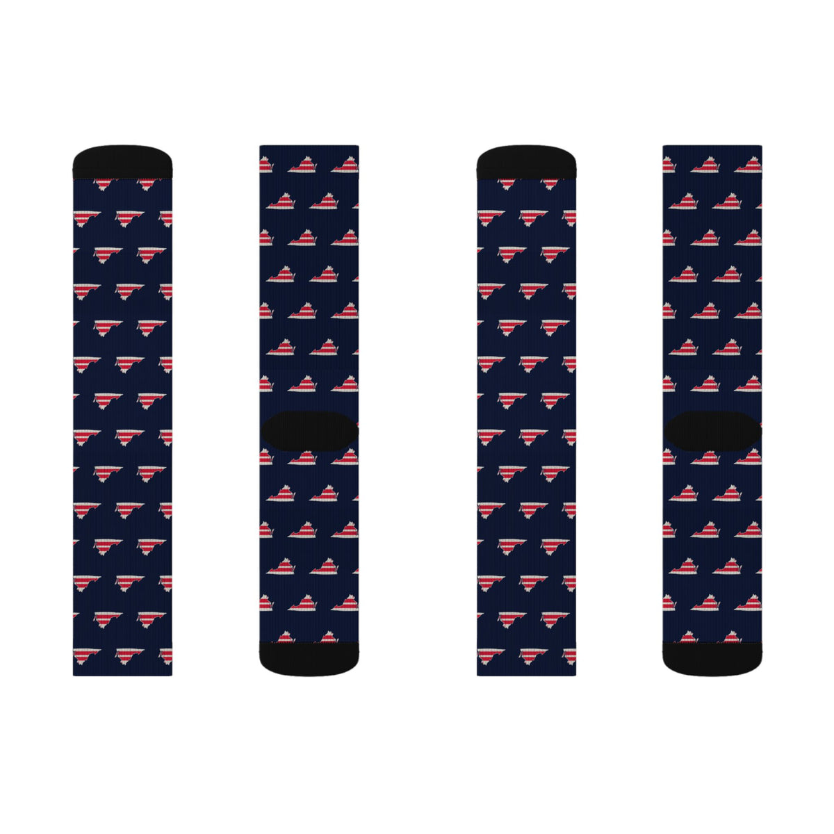 Washington DC South Mission Flag Map Socks