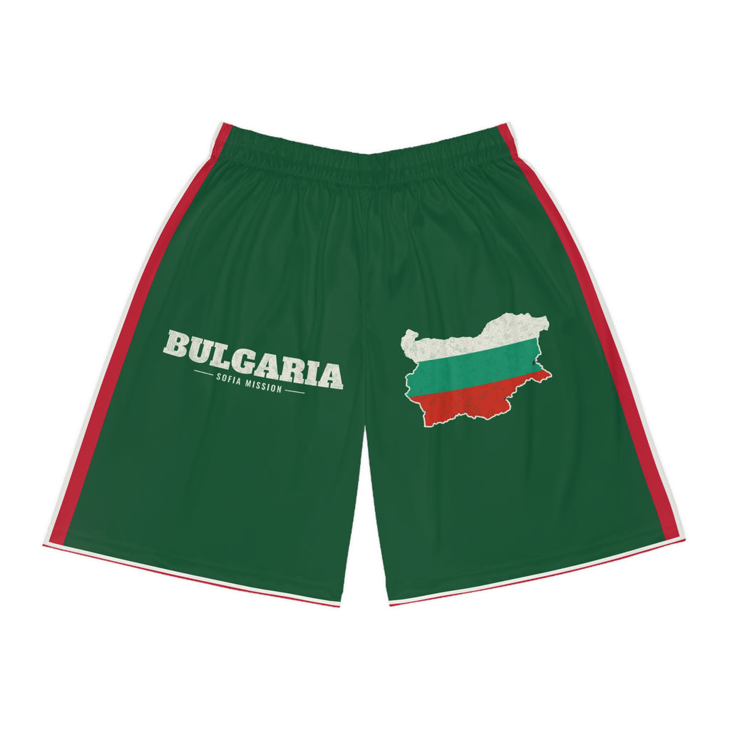 Bulgaria Sofia Mission Basketball Shorts, front view