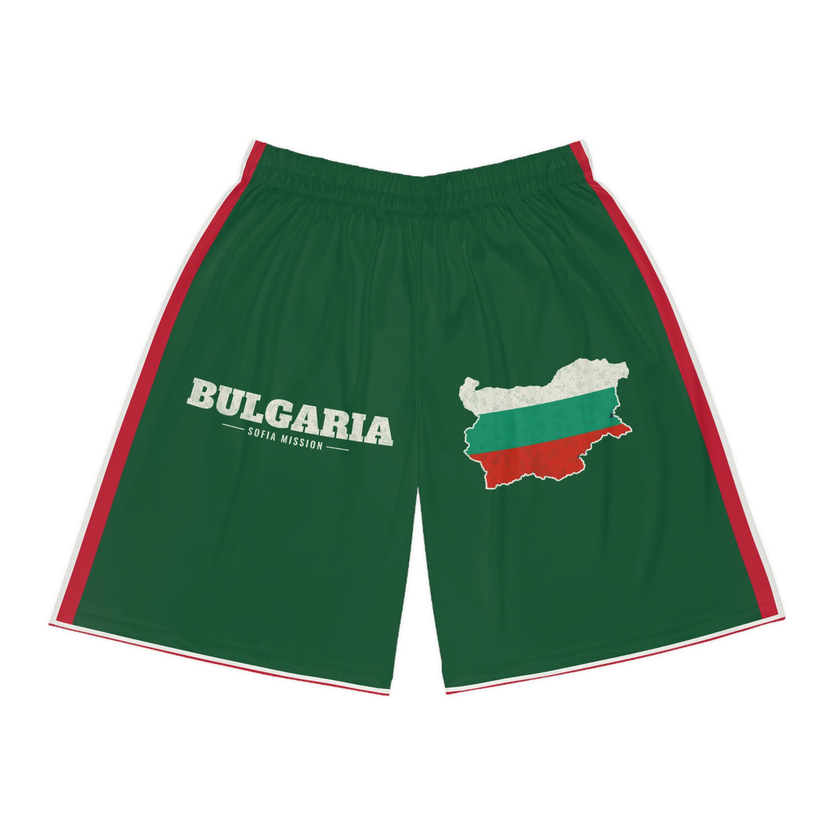 Bulgaria Sofia Mission Basketball Shorts, front view