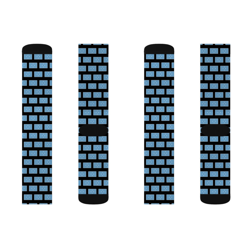 Micronesia Mission Flag Socks