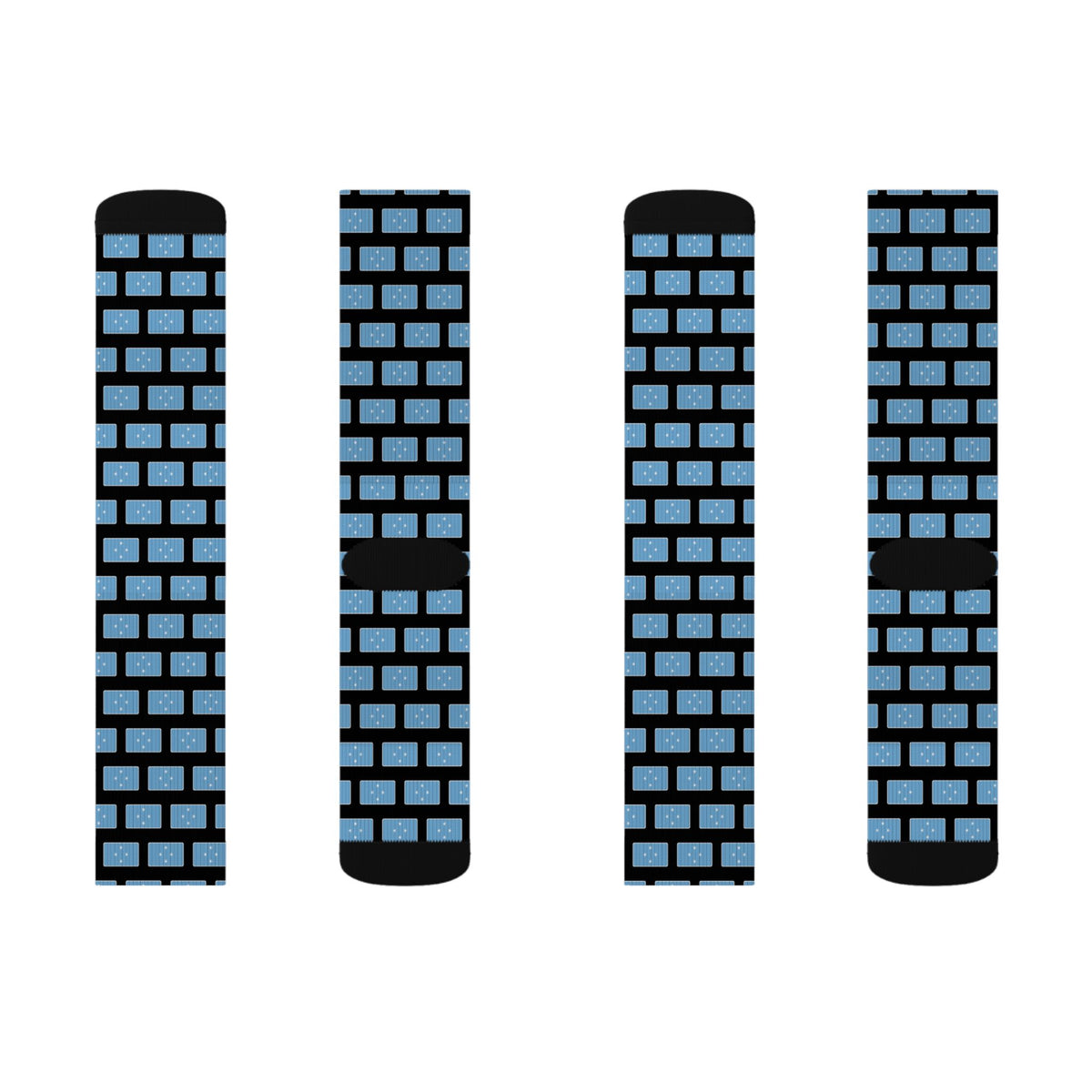 Micronesia Mission Flag Socks