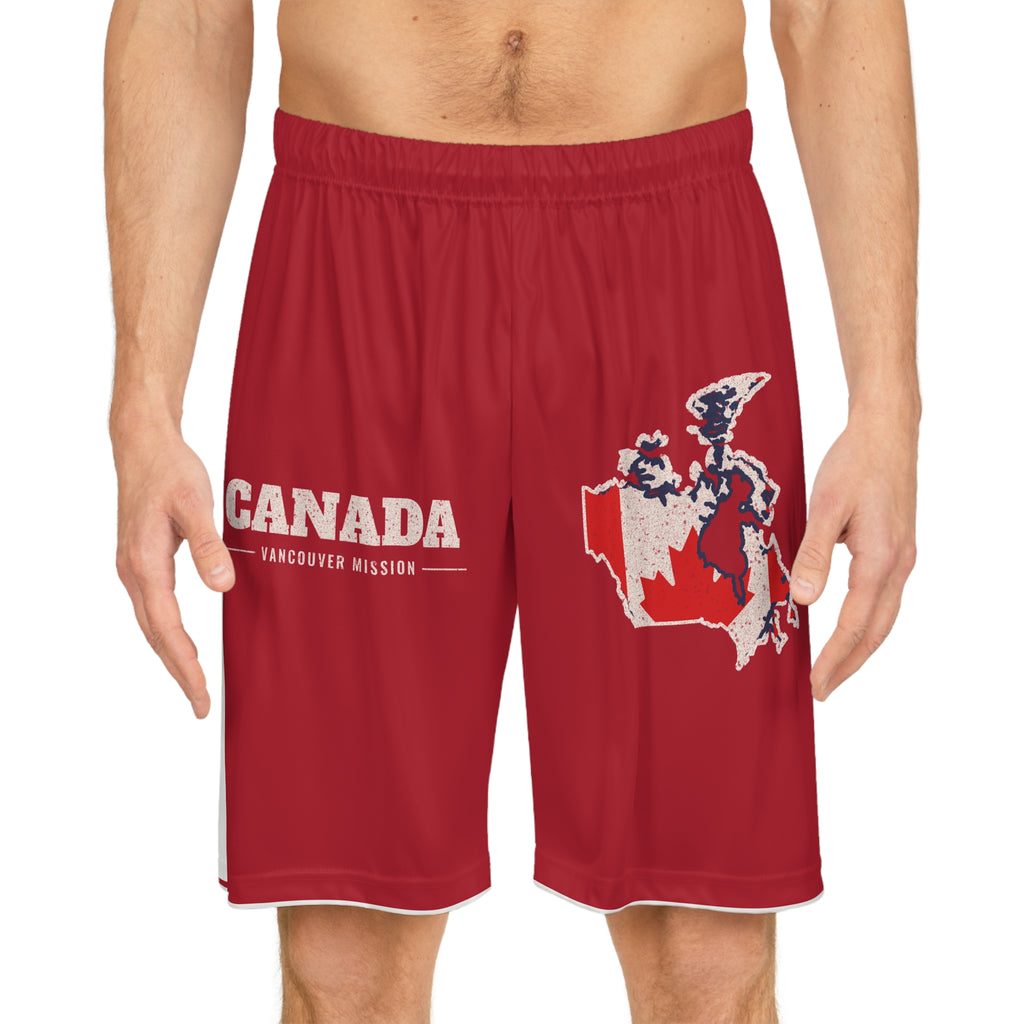 Canada Vancouver Mission Basketball Shorts, worn, front view