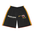Maryland Baltimore Mission Basketball Shorts, front view