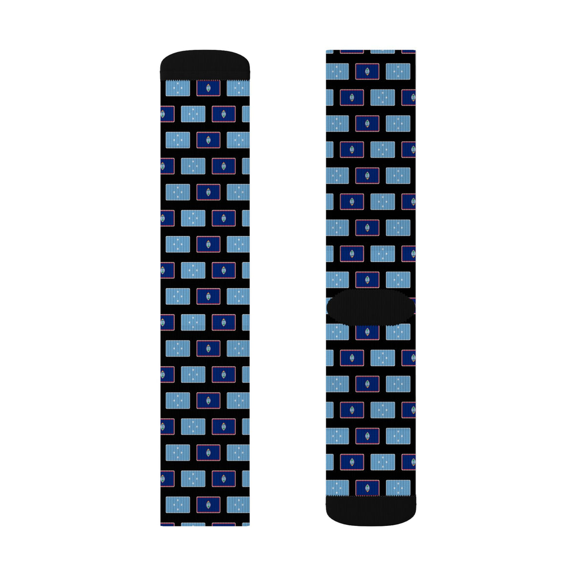 Micronesia Guam Mission Flag Socks