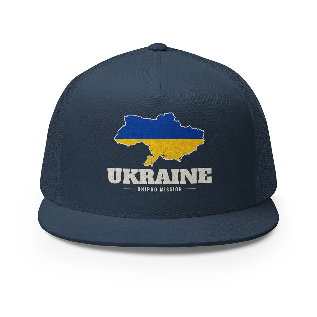 Ukraine Dnipro Mission Flag Map Trucker Hat
