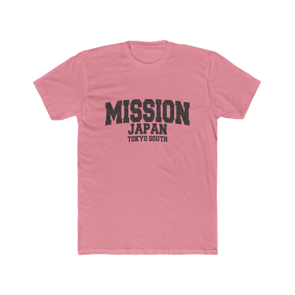 Japan Tokyo South Mission T-Shirt in Solid Light Pink, front view