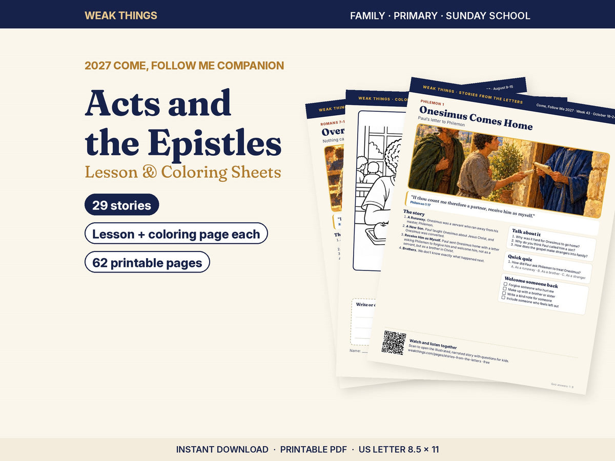 Acts and the Epistles Lesson & Coloring Sheets printable, image 1