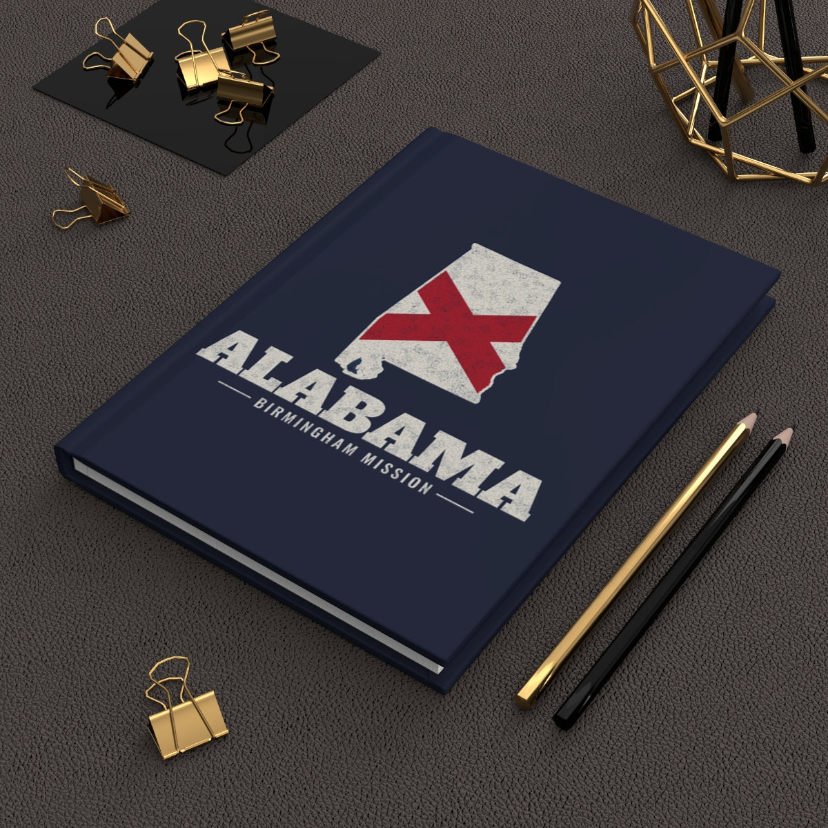 Alabama Birmingham Mission flag map journal by Weak Things view 2