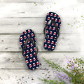 Alabama Mission flag map flip flops by Weak Things