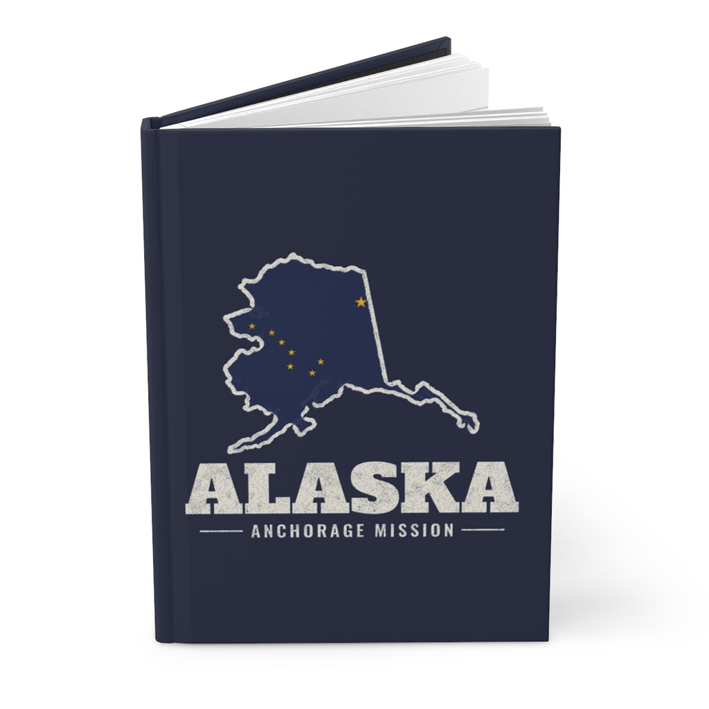 Alaska Anchorage Mission flag map journal by Weak Things view 3