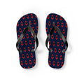 Albania Mission flag map flip flops by Weak Things view 2