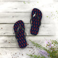 Albania Mission flag map flip flops by Weak Things
