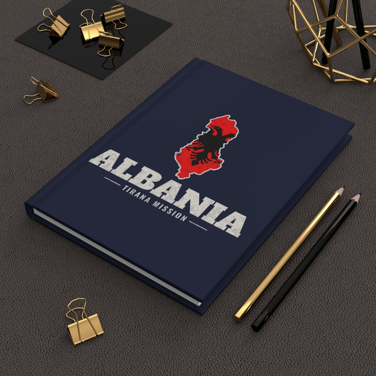 Albania Tirana Mission flag map journal by Weak Things view 2