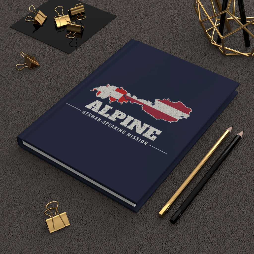 Alpine German-Speaking Mission flag map journal by Weak Things view 2