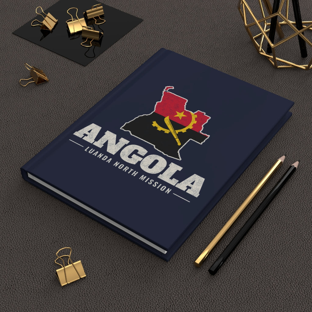 Angola Luanda North Mission flag map journal by Weak Things view 2