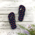 Angola Mission flag map flip flops by Weak Things