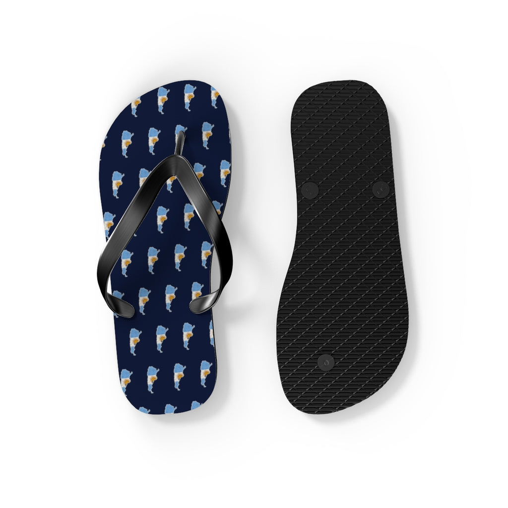 Argentina Mission flag map flip flops by Weak Things view 4