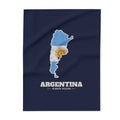 Argentina Neuquen Mission flag map fleece blanket by Weak Things