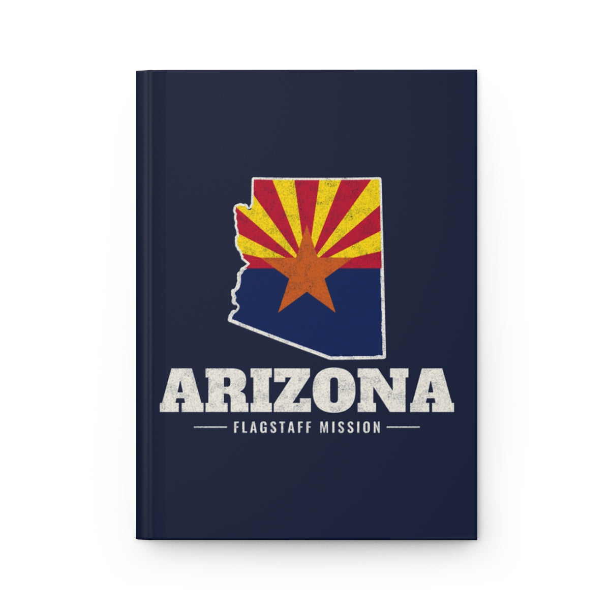 Arizona Flagstaff Mission flag map journal by Weak Things