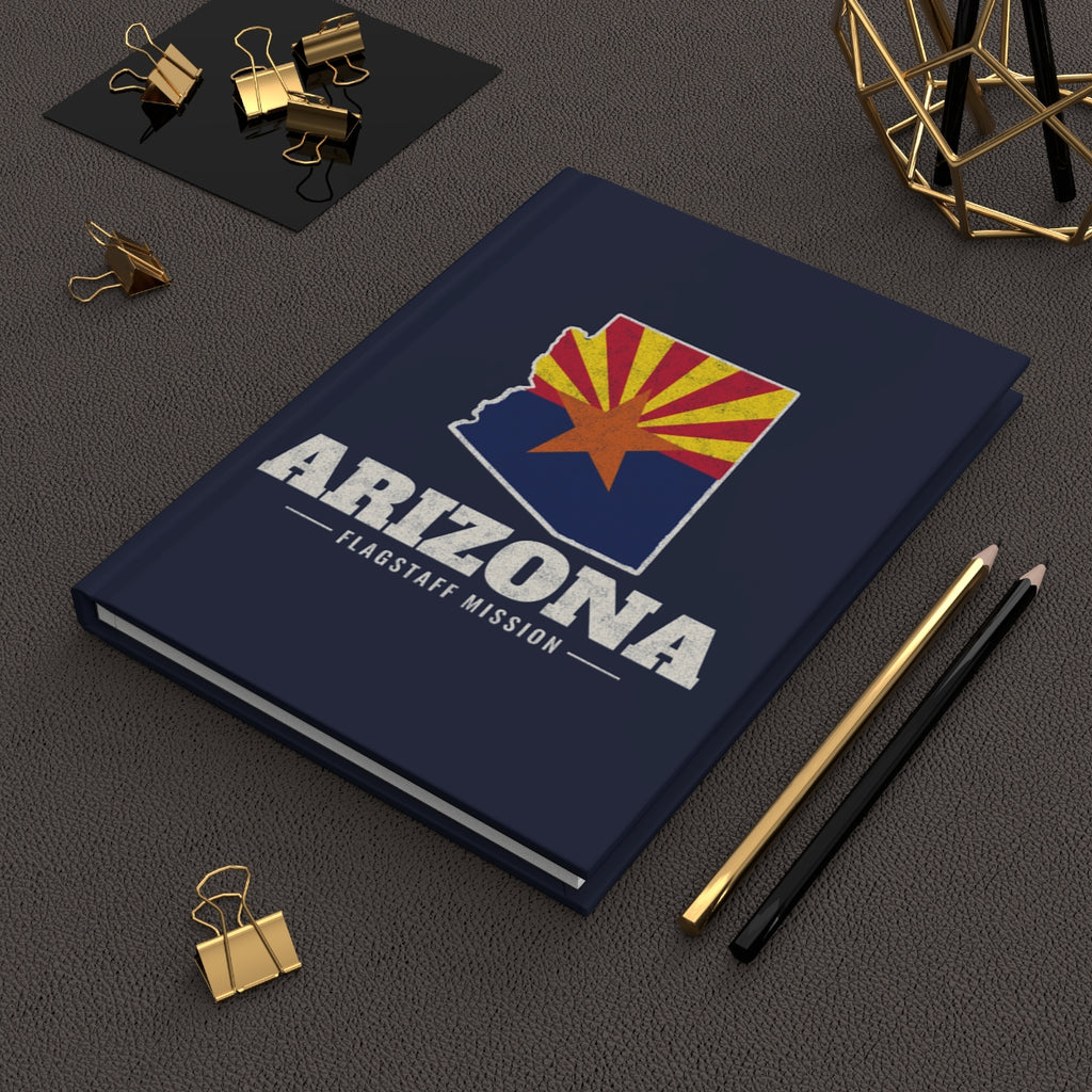 Arizona Flagstaff Mission flag map journal by Weak Things view 2