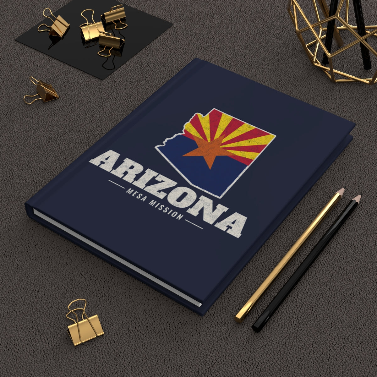 Arizona Mesa Mission flag map journal by Weak Things view 2