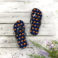 Arizona Mission flag map flip flops by Weak Things