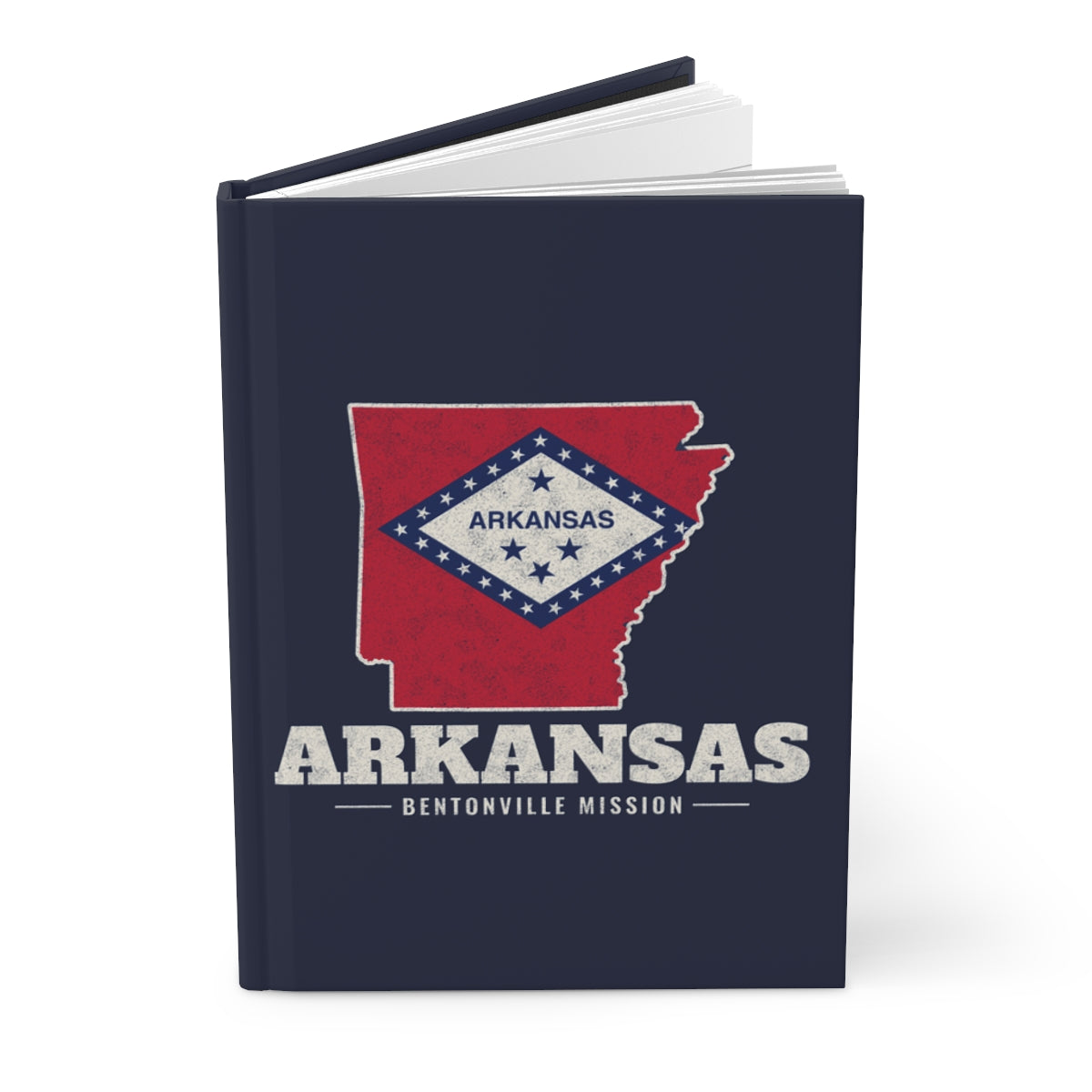 Arkansas Bentonville Mission flag map journal by Weak Things view 3