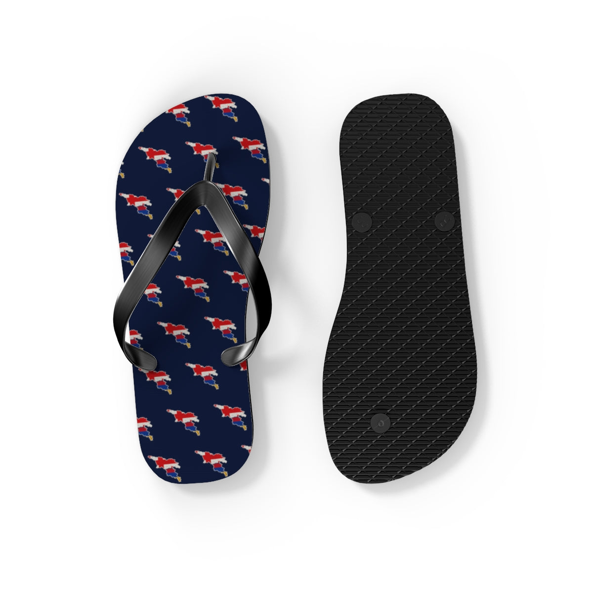 Armenia/Georgia Mission flag map flip flops by Weak Things view 4