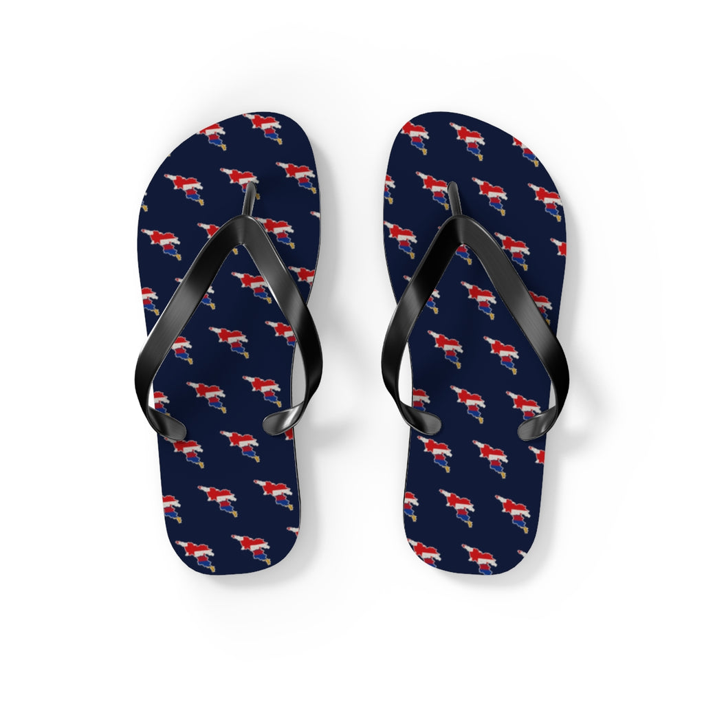 Armenia/Georgia Mission flag map flip flops by Weak Things view 2