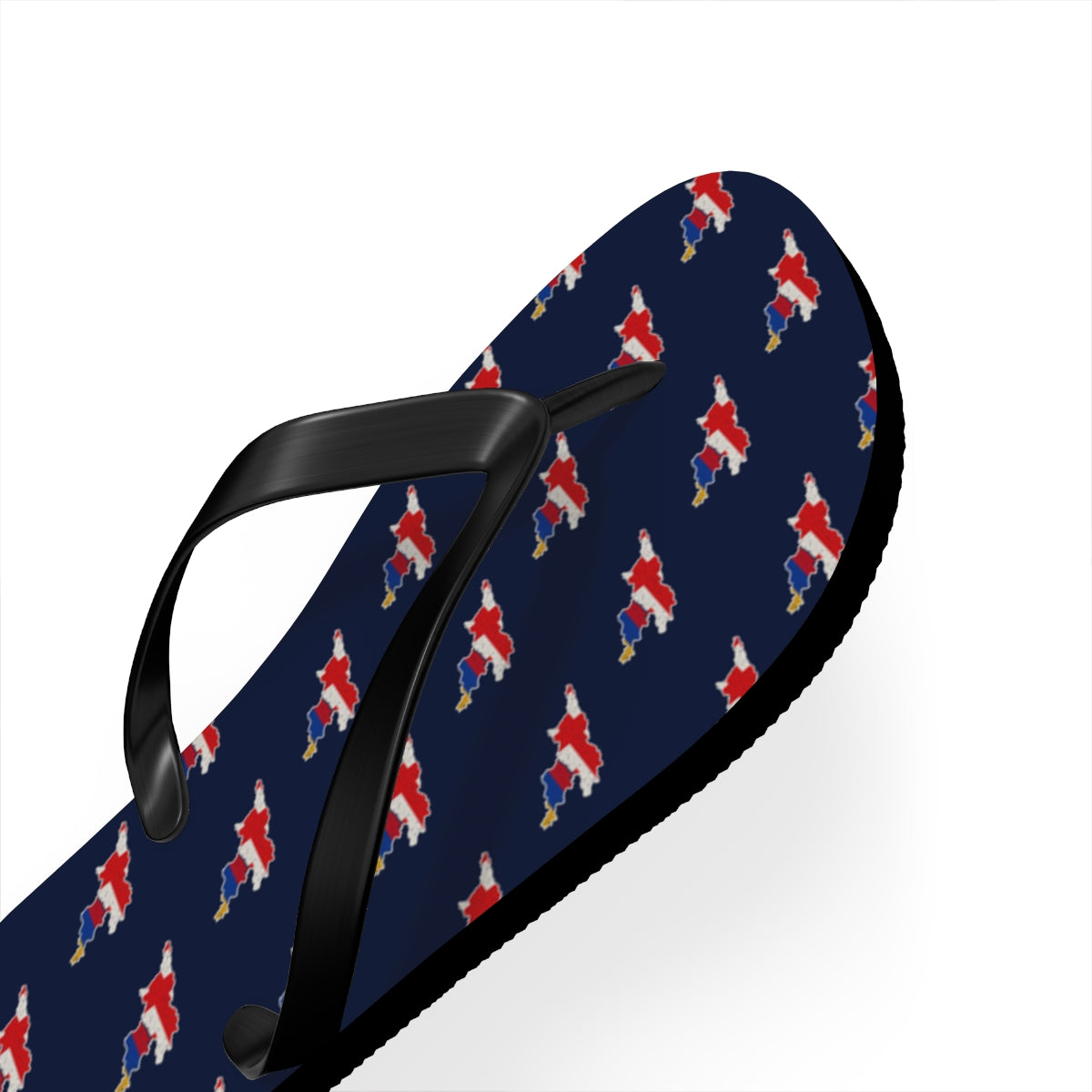 Armenia/Georgia Mission flag map flip flops by Weak Things view 3