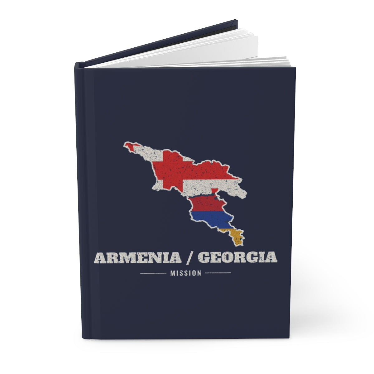 Armenia/Georgia Mission flag map journal by Weak Things view 3