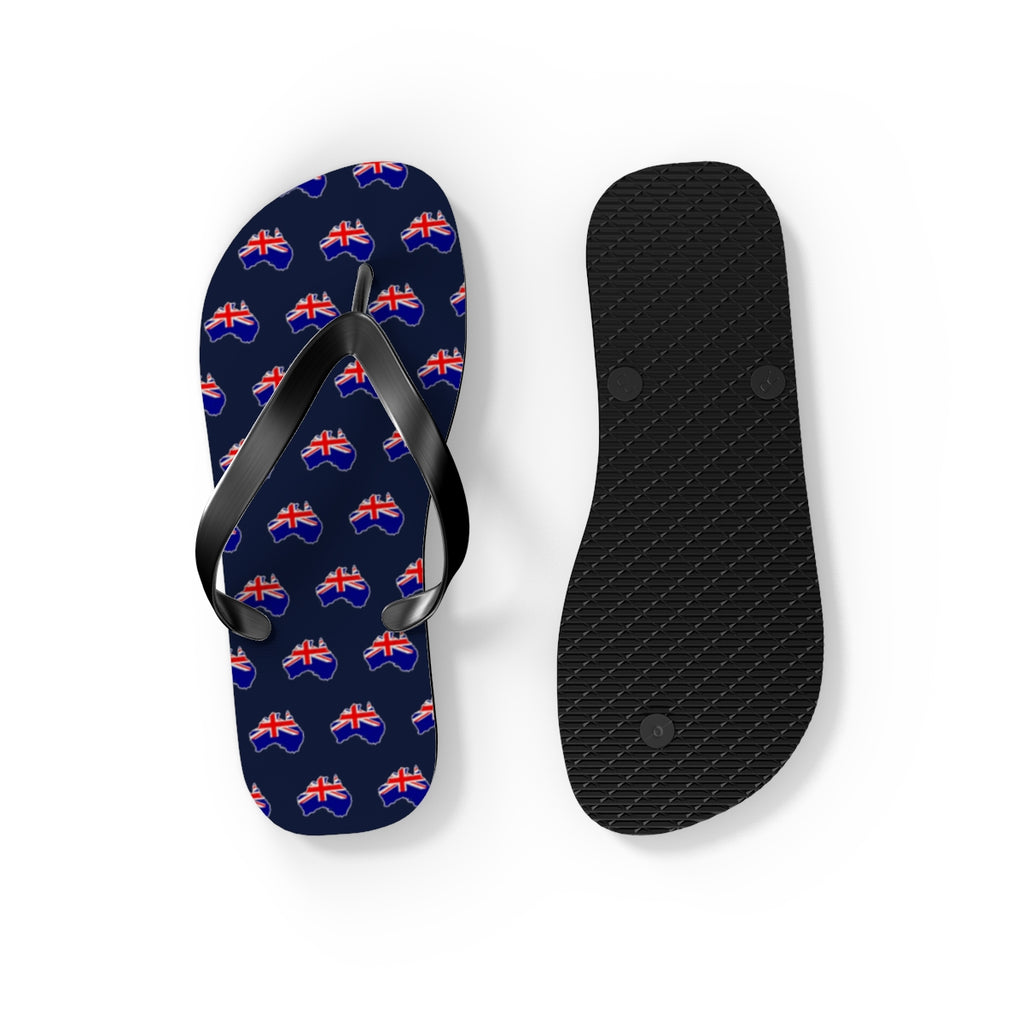 Australia Mission flag map flip flops by Weak Things view 4