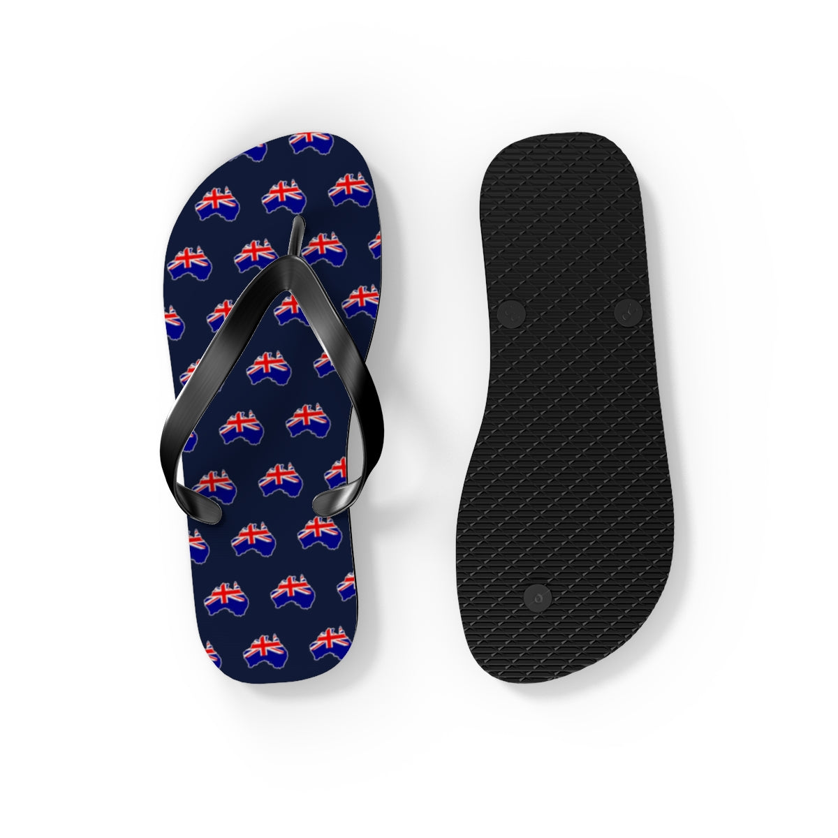 Australia Mission flag map flip flops by Weak Things view 4