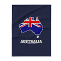 Australia Sydney Mission flag map fleece blanket by Weak Things