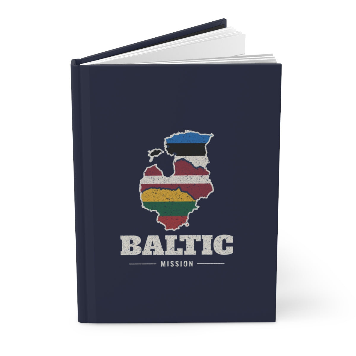 Baltic Mission flag map journal by Weak Things view 3