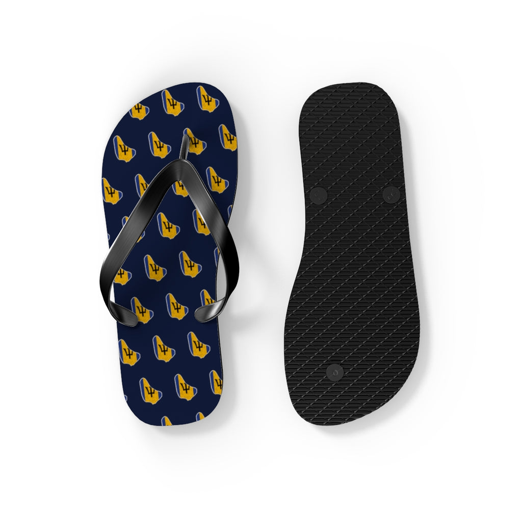Barbados Mission flag map flip flops by Weak Things view 4