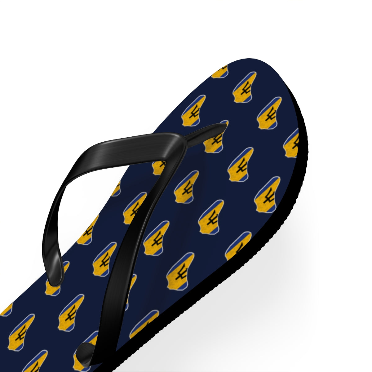 Barbados Mission flag map flip flops by Weak Things view 3