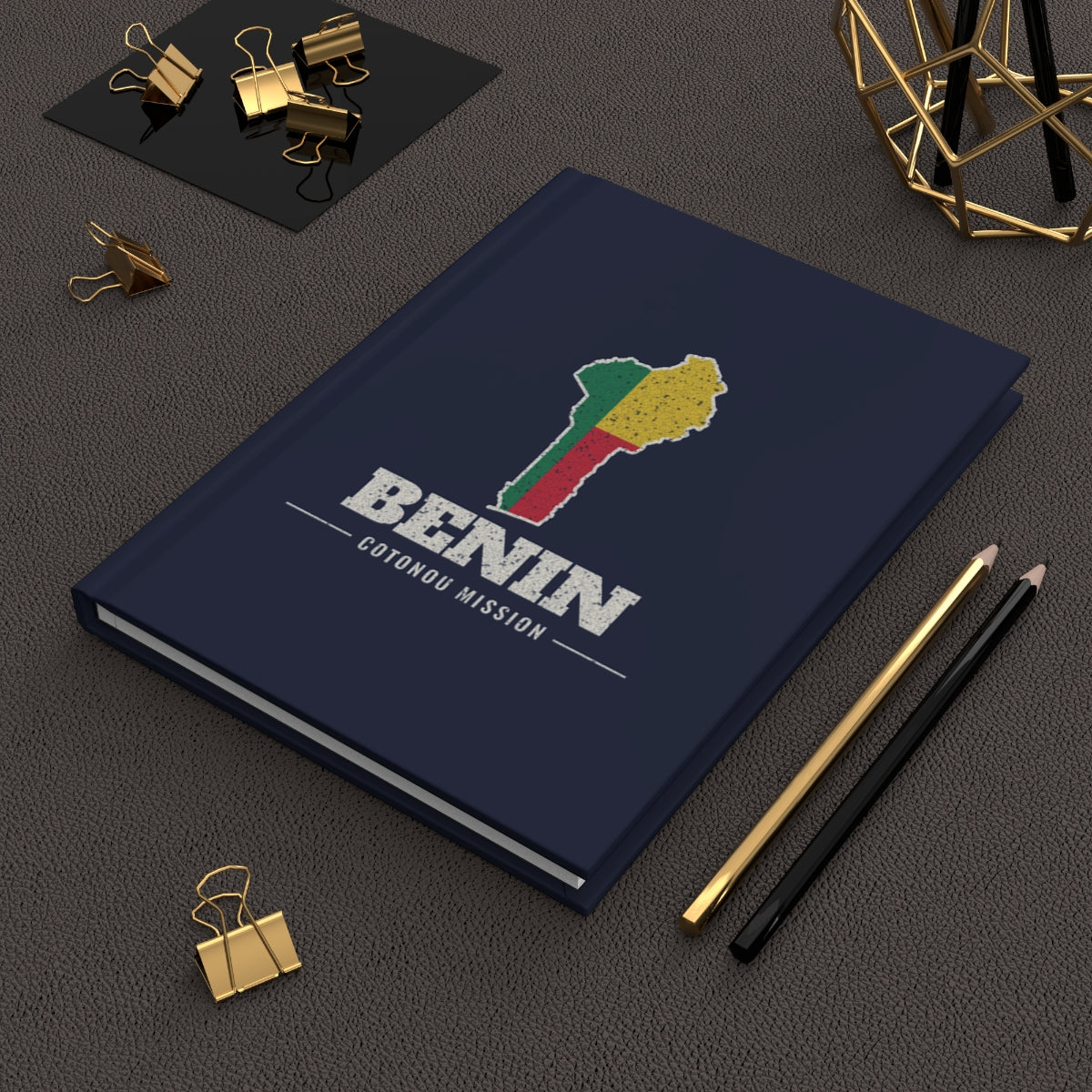 Benin Cotonou Mission flag map journal by Weak Things view 2