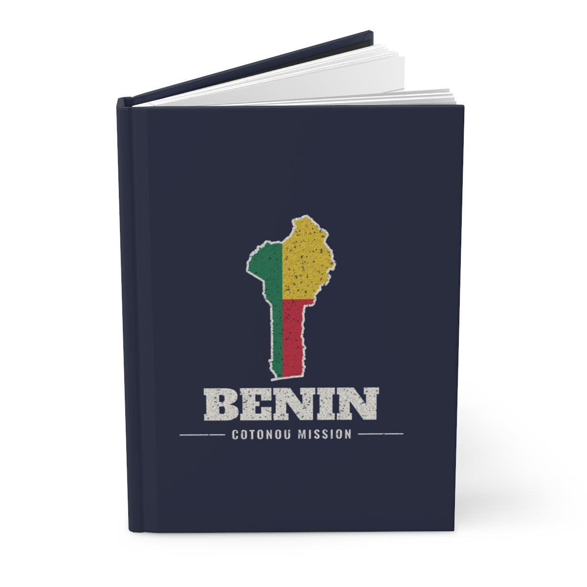 Benin Cotonou Mission flag map journal by Weak Things view 3