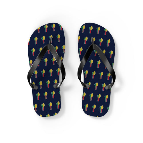 Benin Mission flag map flip flops by Weak Things view 2