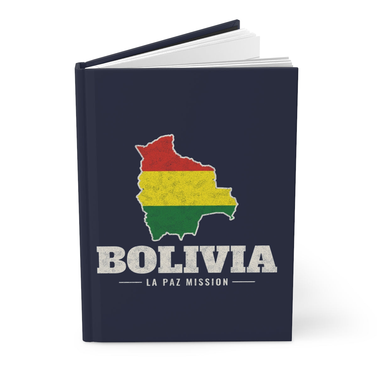 Bolivia La Paz Mission flag map journal by Weak Things view 3