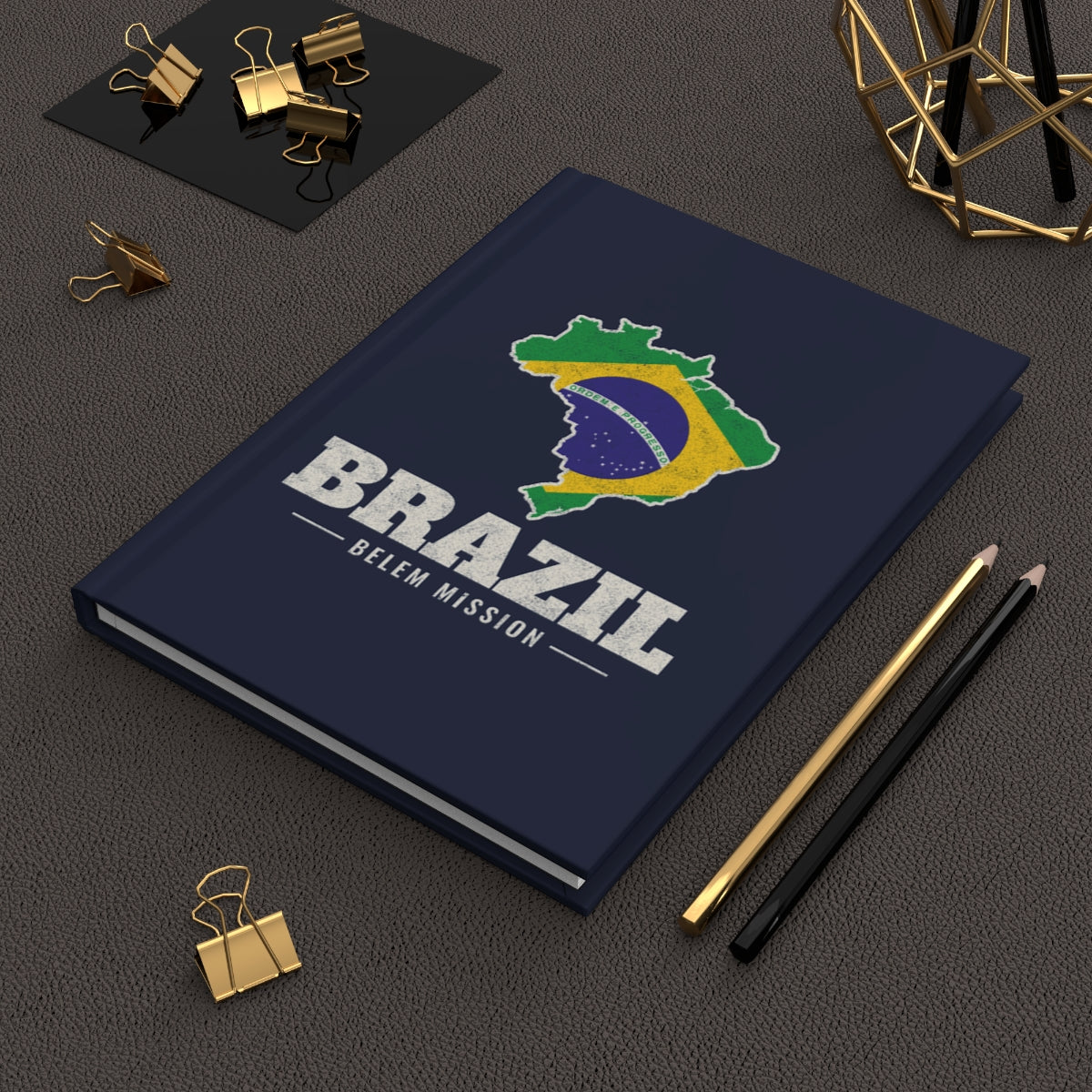 Brazil Belem Mission flag map journal by Weak Things view 2