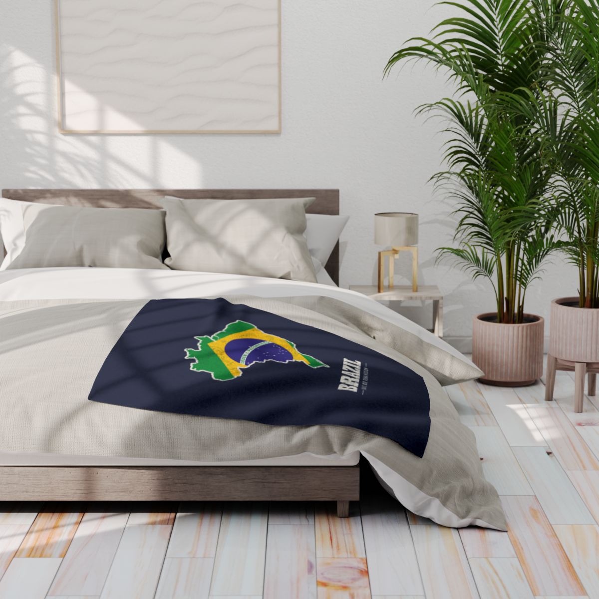 Brazil Juiz de Fora Mission flag map fleece blanket by Weak Things view 3