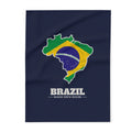 Brazil Manaus North Mission flag map fleece blanket by Weak Things