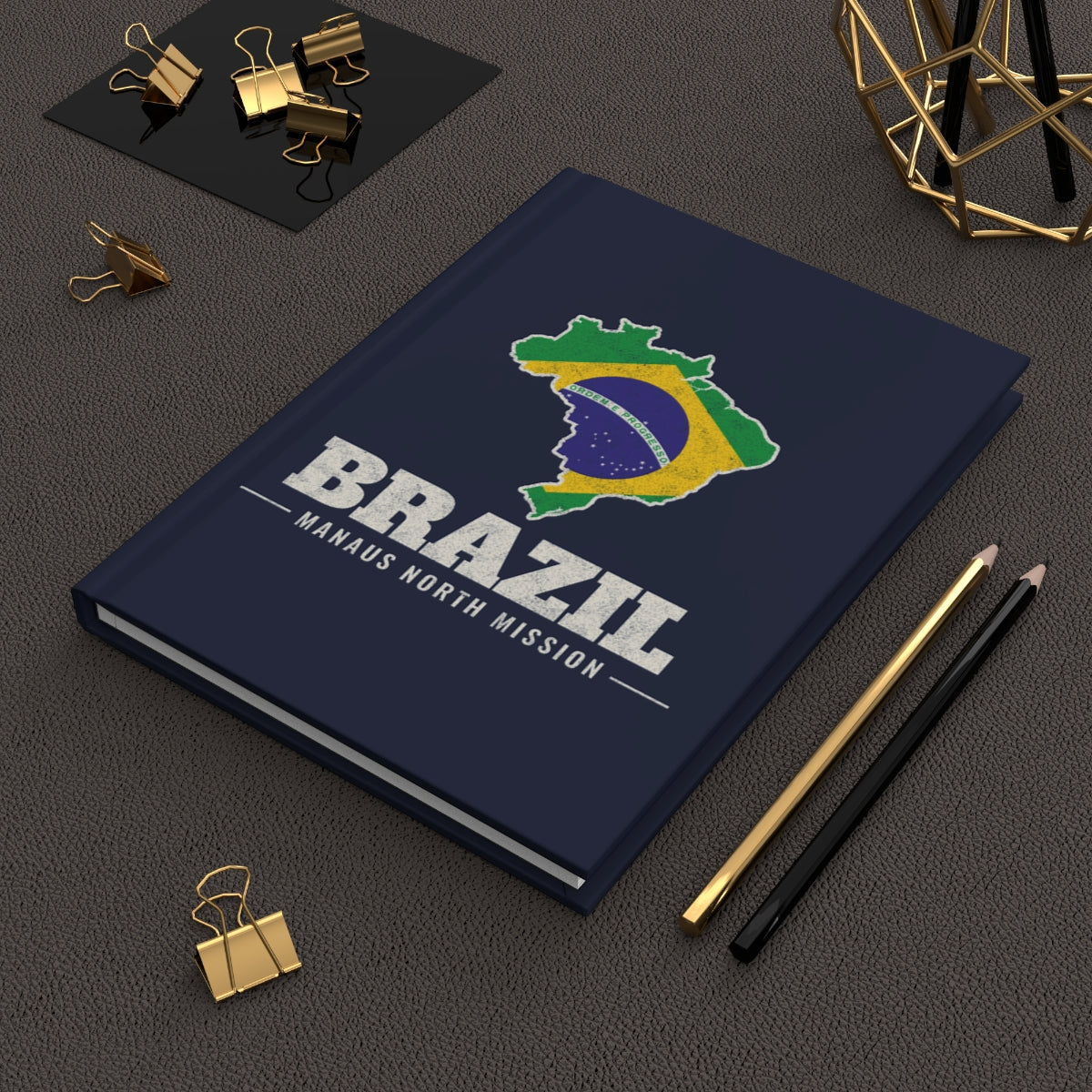 Brazil Manaus North Mission flag map journal by Weak Things view 2