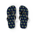 Brazil Mission flag map flip flops by Weak Things view 2