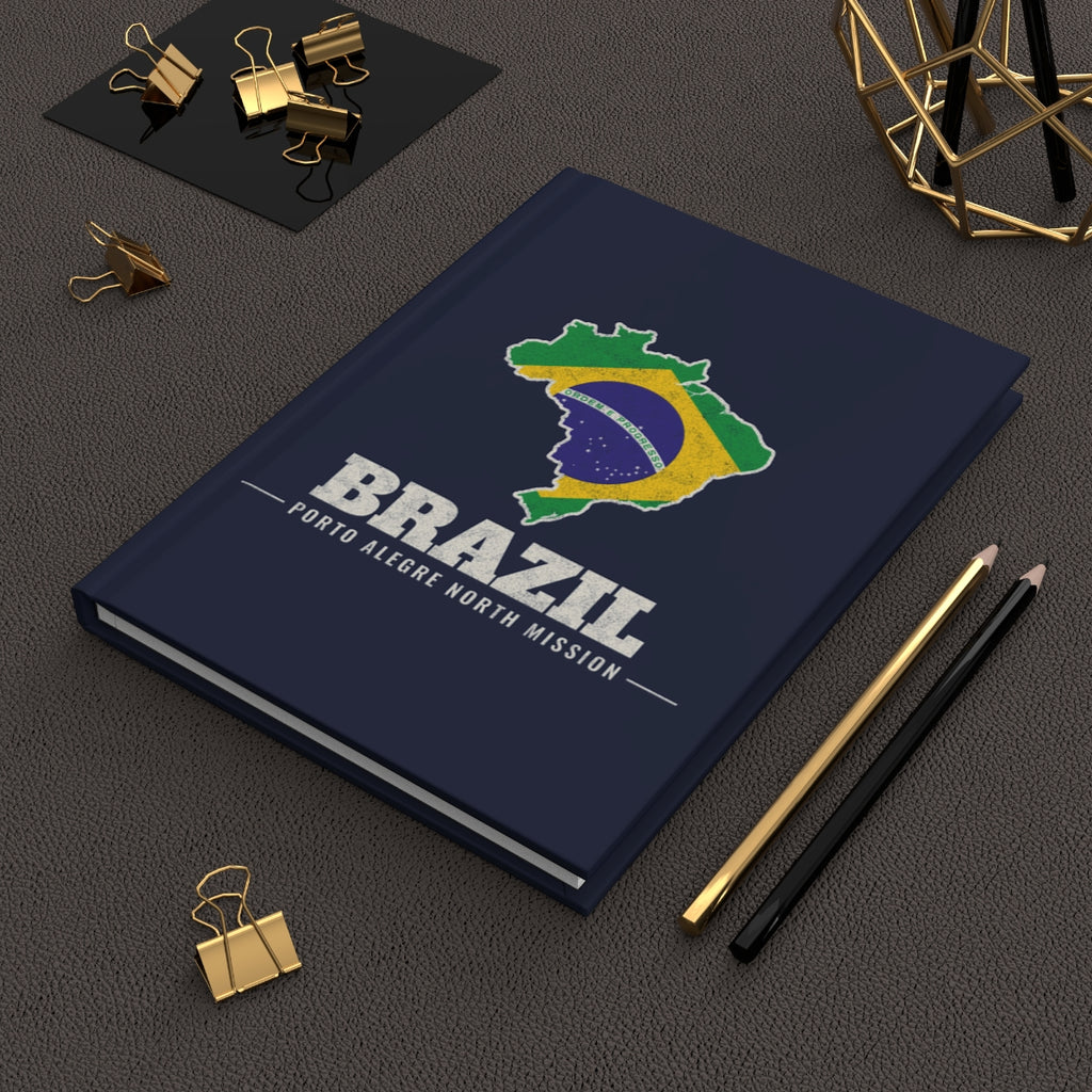 Brazil Porto Alegre North Mission flag map journal by Weak Things view 2