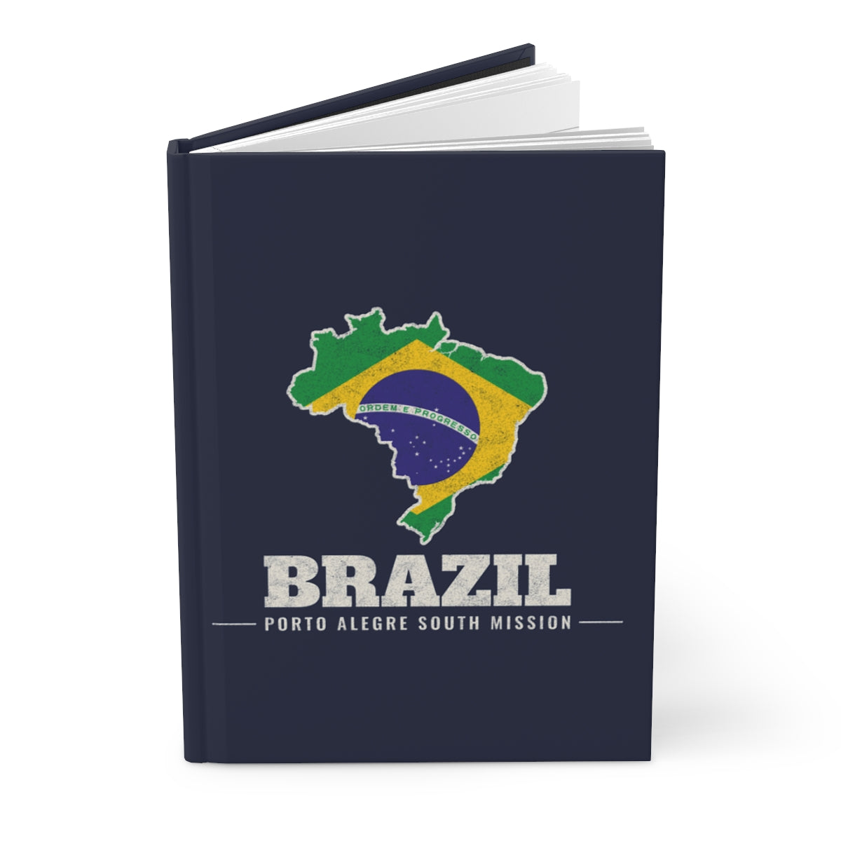 Brazil Porto Alegre South Mission flag map journal by Weak Things view 3
