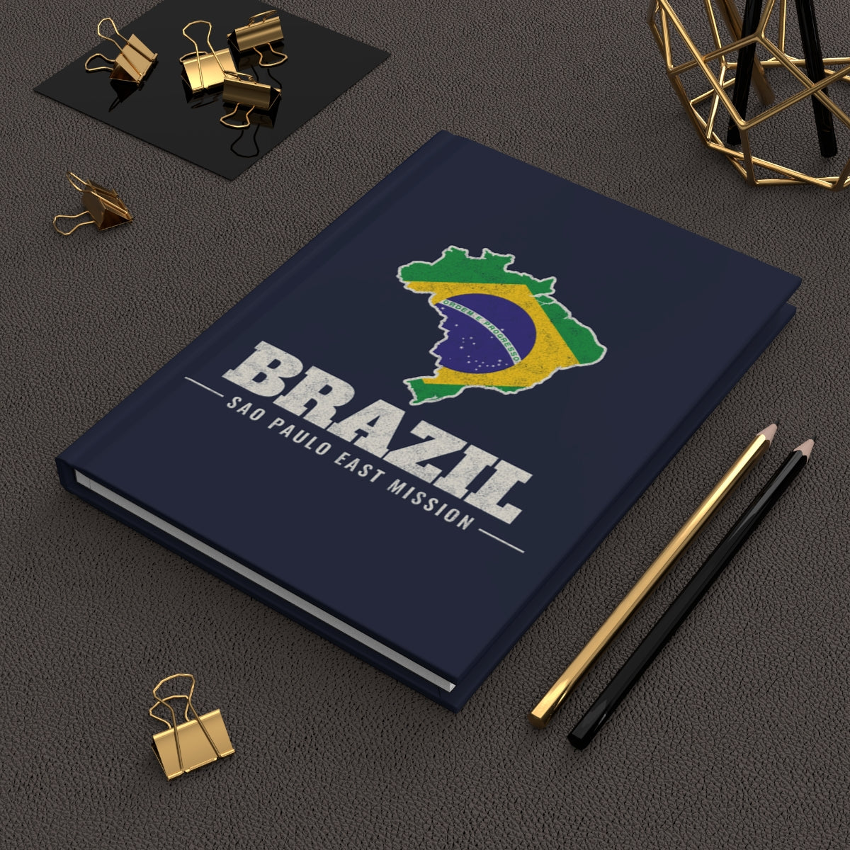 Brazil Sao Paulo East Mission flag map journal by Weak Things view 2